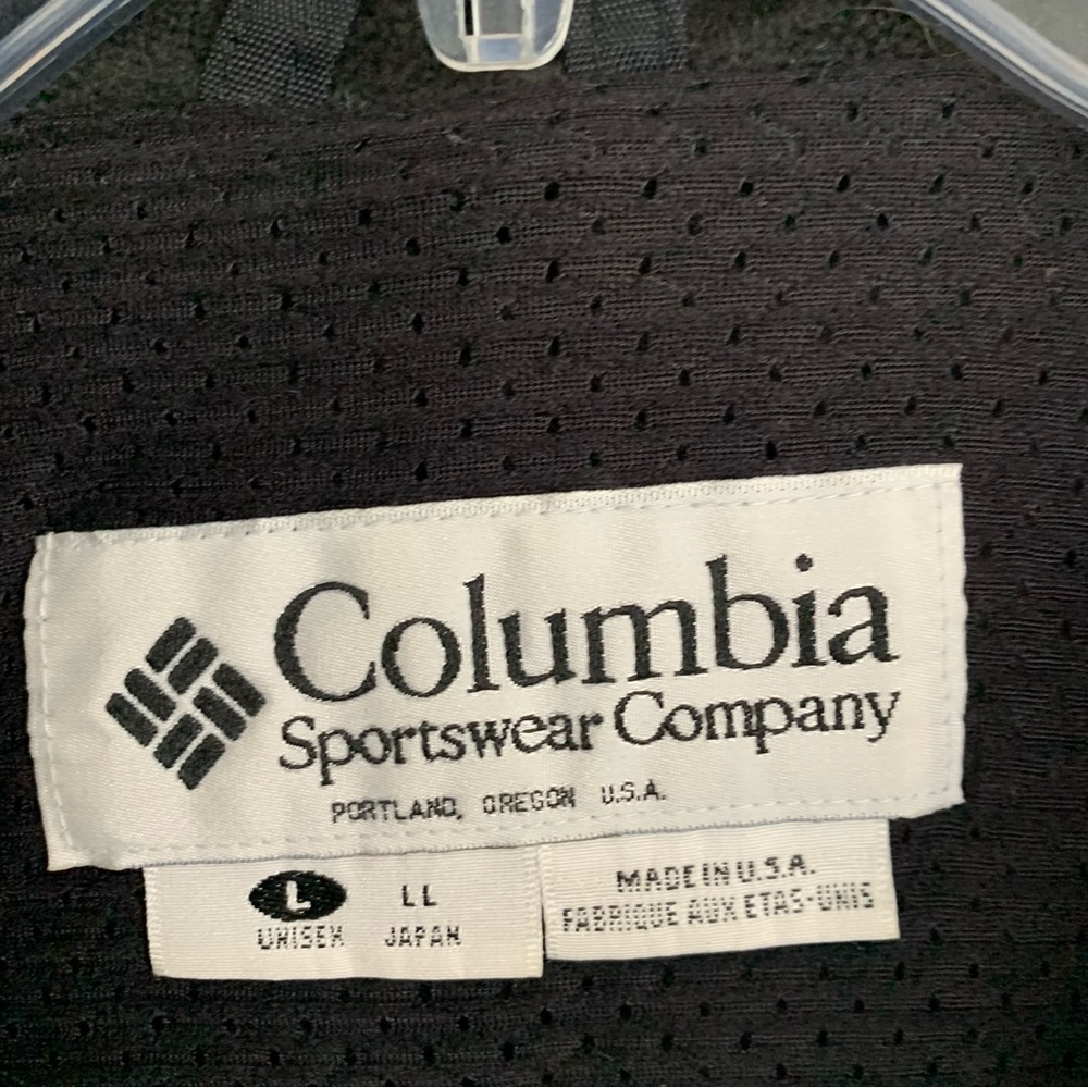 Columbia Full Zip Titanium Omni Stop Windproof Black Fleece Jacket Unisex L - Picture 5 of 9